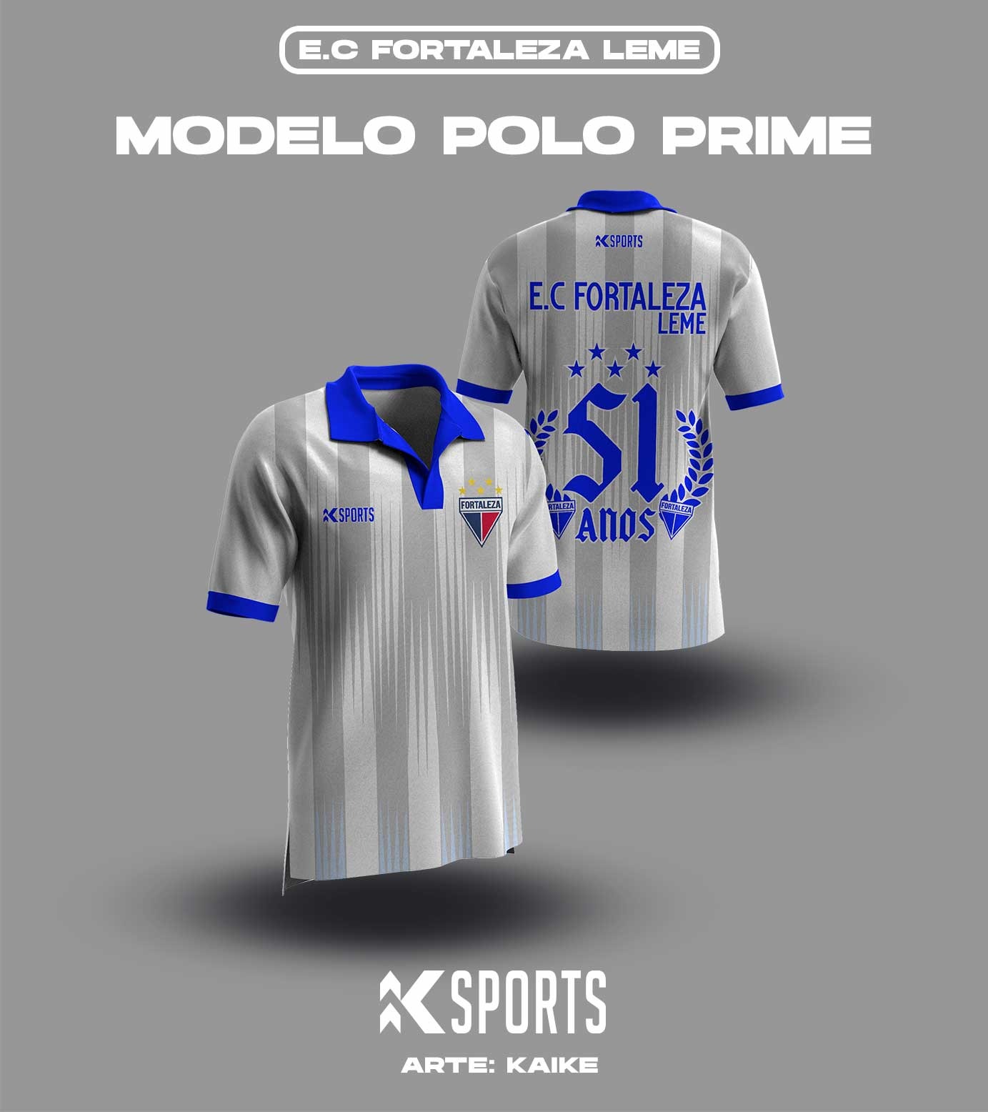 Camisetas e bones comemorativos do aniversário de 51 anos do E.C.Fortaleza.